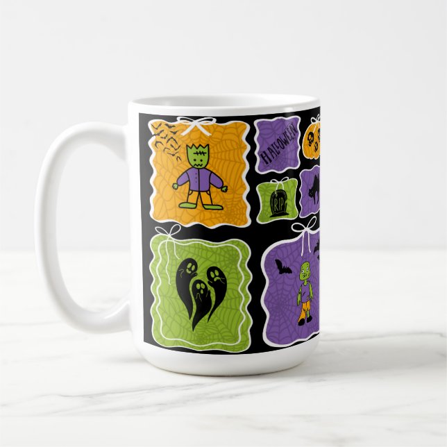 Caneca De Café Halloween Frankenstein Coquette (Esquerda)