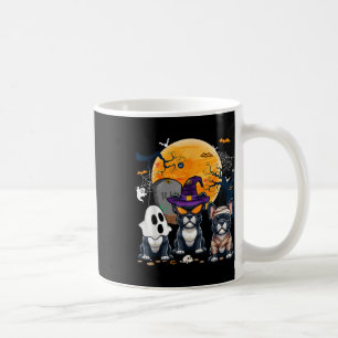 Caneca De Café Halloween French Bulldog Cosplay Witch Ghost Mumm