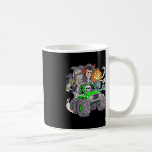Caneca De Café Halloween Gamer Skeleton Zombie Monster Truck Boys