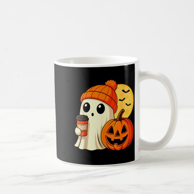 Caneca De Café Halloween Ghost Coffee Pumpkin Soky Season Women K (Direita)