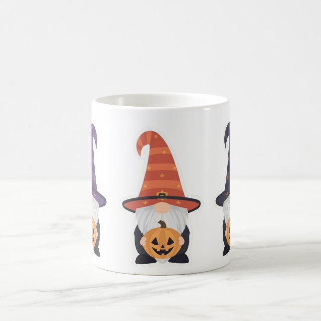 Caneca De Café Halloween Gnome Mug | Cute Pumpkin Coffee Cup (Centro)