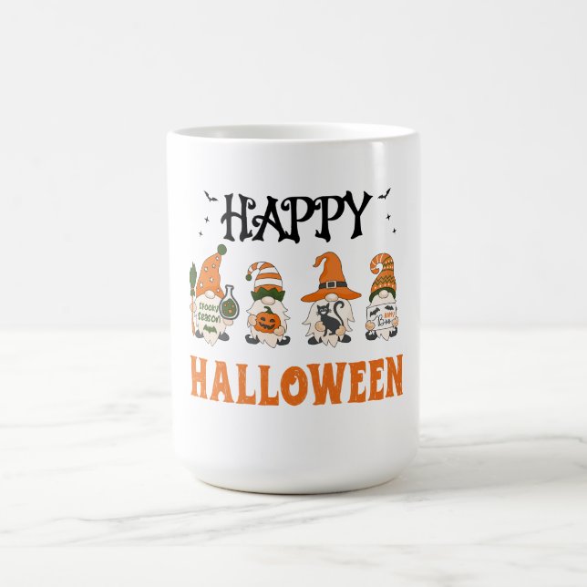 Caneca De Café "Halloween Gnomos Happy Halloween Mug" - "Cute Spo (Centro)