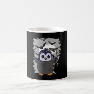 Caneca De Café Halloween Halloween Penguin Grim Reaper