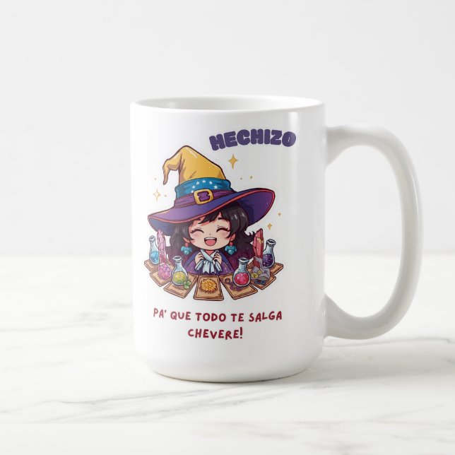 Caneca De Café Halloween Hechizo pa´que todo te salga chévere (Direita)