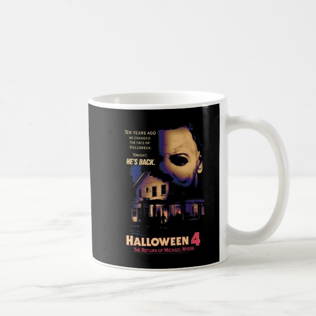 Caneca De Café Halloween House e Máscara (Direita)
