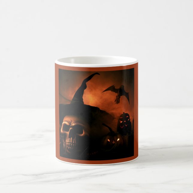 Caneca De Café Halloween - Jack-O-Lanternas 4 (Centro)