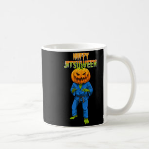 Caneca De Café Halloween Jiu Jitsu Brasileiro Abóbora BJJ