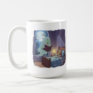 Caneca De Café Halloween Kids Spooky Ghost e Corgi