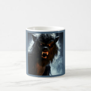 Caneca De Café Halloween - Lobisomem 1