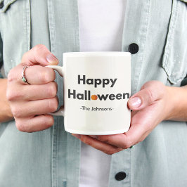 Caneca De Café Halloween Moderno Minimalista - Personalizado