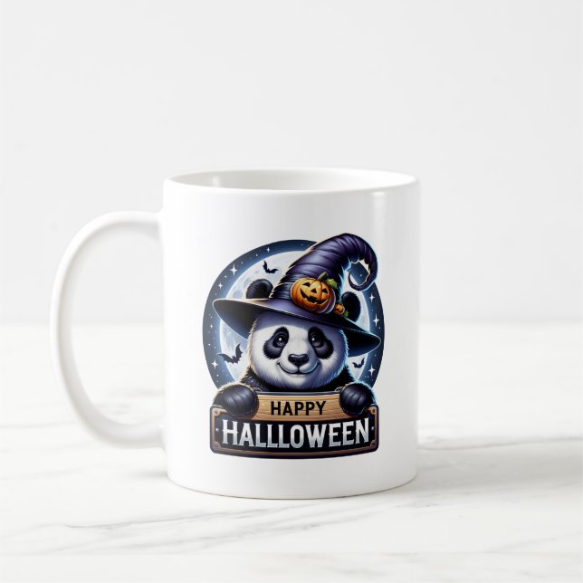 Caneca De Café Halloween Panda (Esquerda)