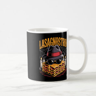 Caneca De Café Halloween Pasta Meme Mafia Parody Funny Lasagna Ar