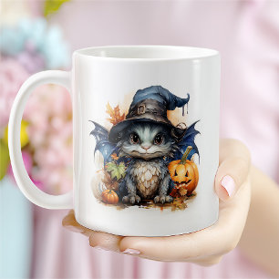 Caneca De Café Halloween Personalizado De Dragão De Bebê Com Aqua