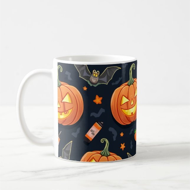 Caneca De Café Halloween Pumkin Mug (Esquerda)