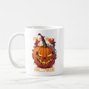 Caneca De Café Halloween Pumpkin