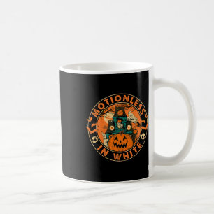 Caneca De Café Halloween Pumpkin Assustador Moções De Branco