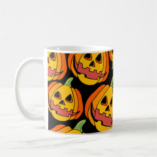 Caneca De Café Halloween Pumpkin: Símbolo de outono de Vintage