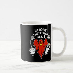 Caneca De Café Halloween Red Ghost Hunting Club Spooky Hunter