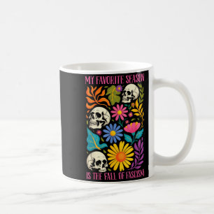 Caneca De Café Halloween Retro Minha Estação Favorita É O Outono