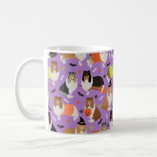 Caneca De Café Halloween Rough Collie Coffee Mug