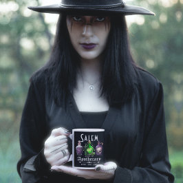 Caneca De Café Halloween Salem Apothary Potions Tonics Elixirs
