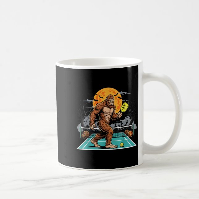 Caneca De Café Halloween Sasquatch Ckleball Bigfoot Soky Moon  (Direita)