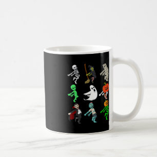 Caneca De Café Halloween Shoot Dance Monsters Skeleton Boys Menin