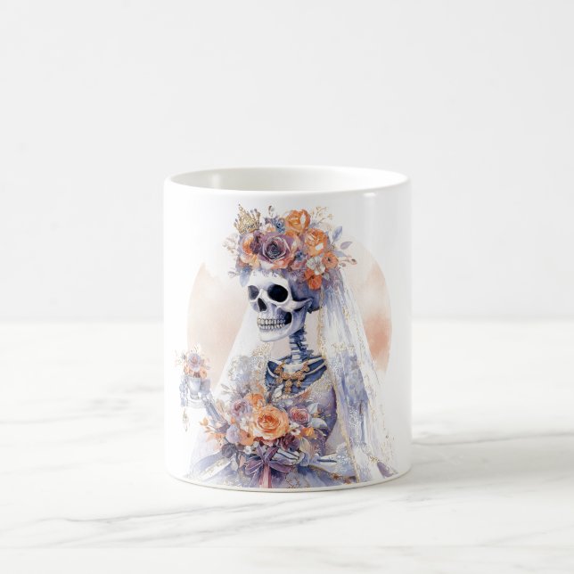 Caneca De Café Halloween Skeleton Coffee Mug (Centro)