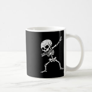 Caneca De Café Halloween Skeleton Dabbing Costume Boys Meninas Cr