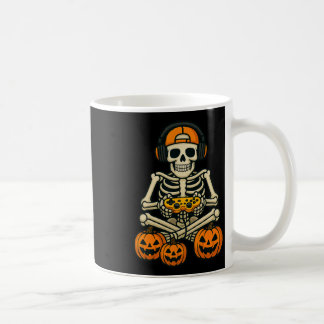 Caneca De Café Halloween Skeleton Gamer Video Gaming Boys Men Kid