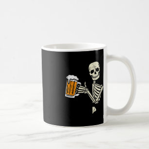 Caneca De Café Halloween Skeleton Pai Engraçado Preguiçoso Costum