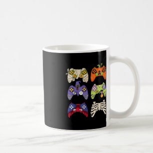 Caneca De Café Halloween Skeleton Zombie Controladoras de Jogos M