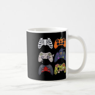 Caneca De Café Halloween Skeleton Zombie Controladoras de Jogos M