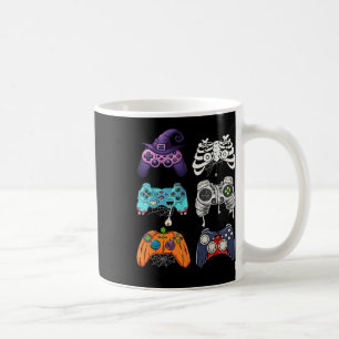 Caneca De Café Halloween Skeleton Zombie Controladoras de Jogos M