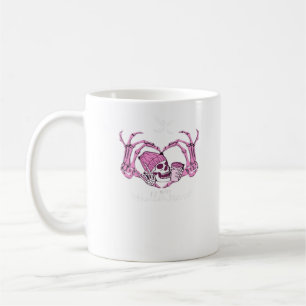 Caneca De Café Halloween Skull Heart Hands Skeleton Beanie Design