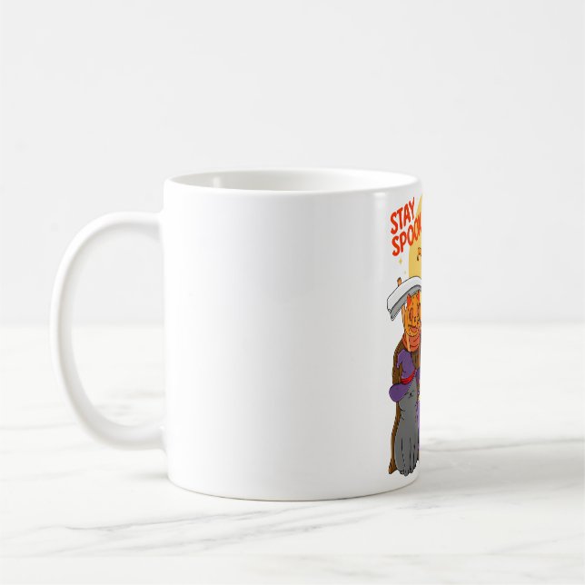 Caneca De Café Halloween Spooky Cat (Esquerda)