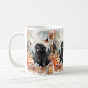 Caneca De Café Halloween Terra Nova Com Abóboras Assustador 