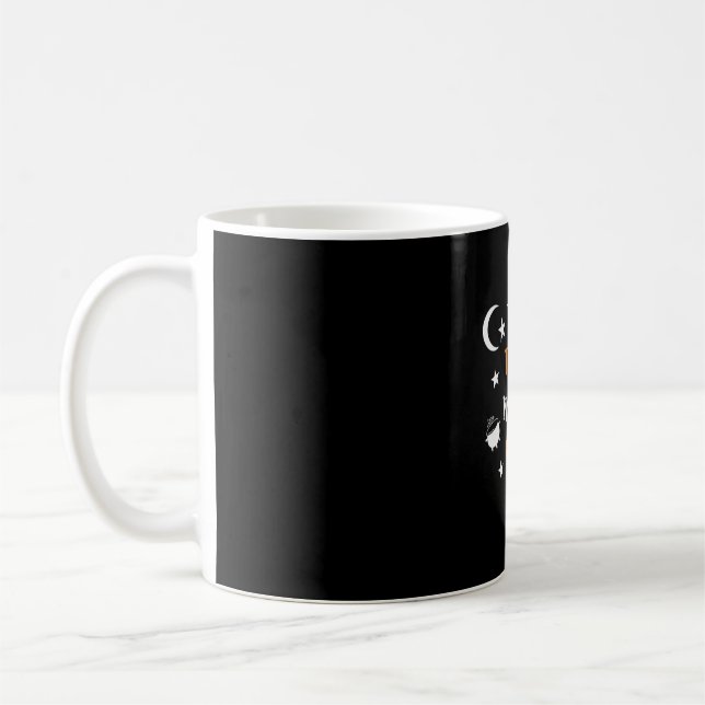 Caneca De Café Halloween Thick Thighch Witch Vibes Aniversário (Esquerda)