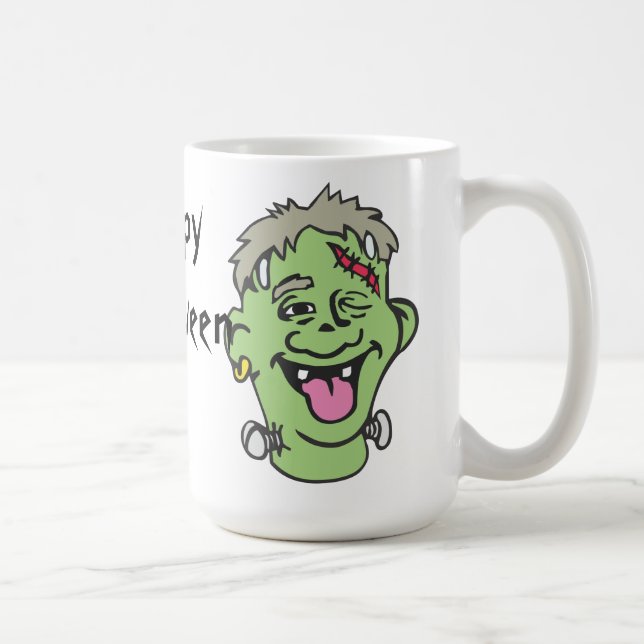 Caneca De Café Halloween Zombie (Direita)