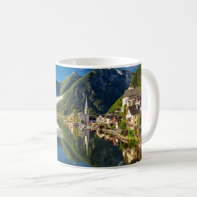 Caneca De Café Hallstatt Áustria (Frente Esquerda)