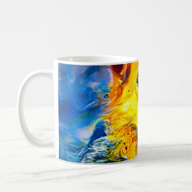 Caneca De Café Halo: Retrato de um German shepherd (Esquerda)