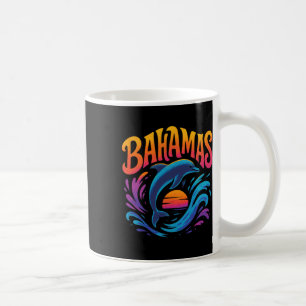 Caneca De Café Hamas - Golfinho Pôr do Sol Mergulho Surf Oceano