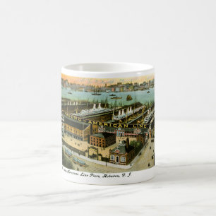 Caneca De Café Hamburg-American Line, Hoboken, Nova Jersey