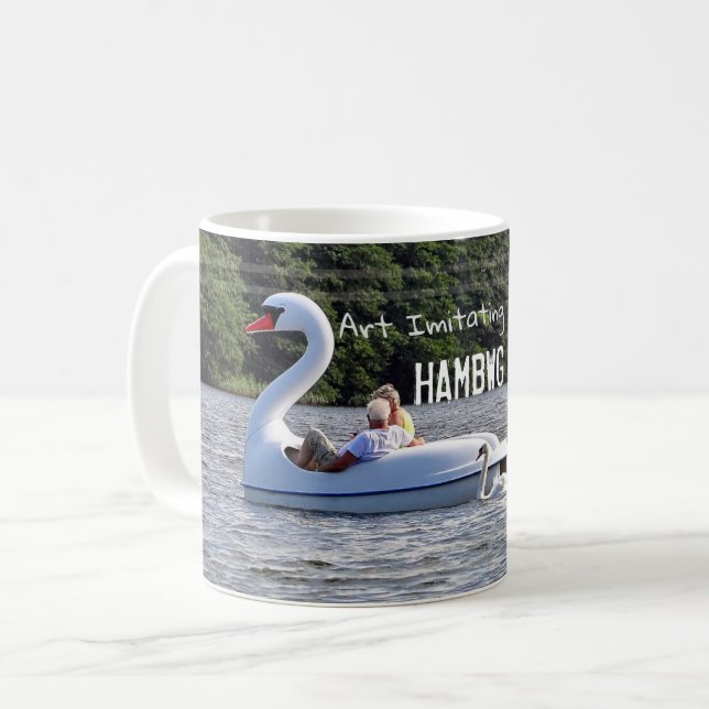 Caneca De Café HAMbWG - Café Mug - Cisnes (Frente Esquerda)