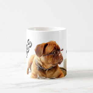Caneca De Café HAMbyWG - Mug de Café BOSS - Bulldog com óculos
