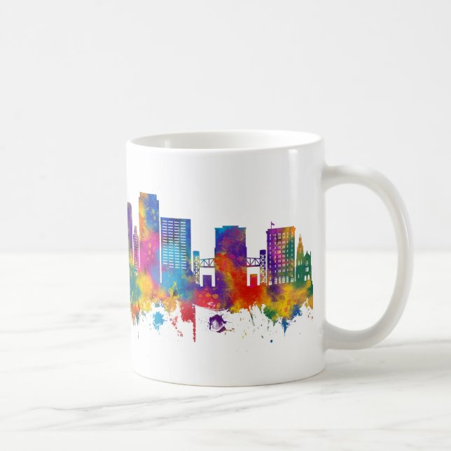 Caneca De Café Hamilton Canada Skyline (Direita)