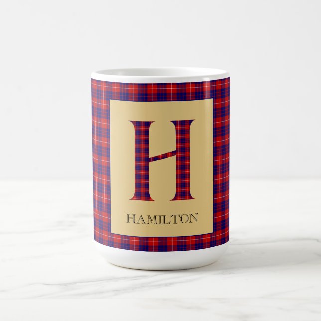Caneca De Café Hamilton Tartan Monograma H (Centro)