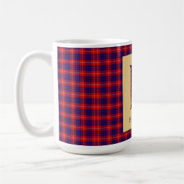 Caneca De Café Hamilton Tartan Monograma H