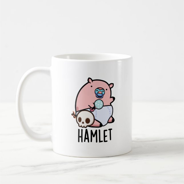 Caneca De Café Hamlet Funny Shakepear Baby Pun (Esquerda)