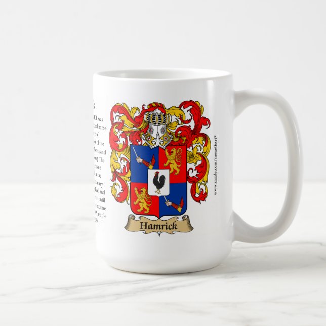 Caneca De Café Hamrick, a origem, o significado e a crista (Direita)